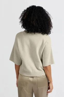 Yaya Jeans & Casuals|Truien & Vesten^Dames sweater bruin