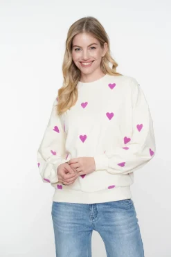 Geisha Jeans & Casuals^Dames sweater ecru