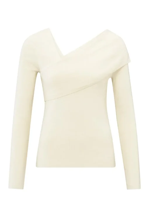 Yaya Jeans & Casuals|Truien & Vesten^Dames sweater ecru
