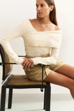 Yaya Jeans & Casuals|Truien & Vesten^Dames sweater ecru