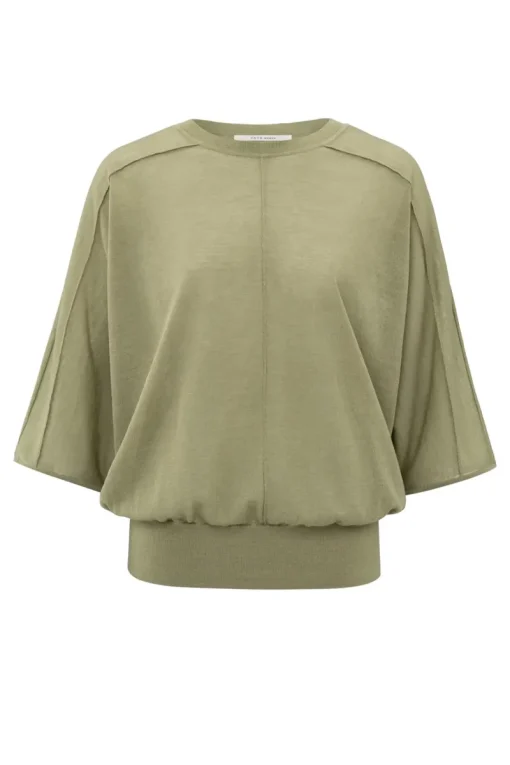 Yaya Jeans & Casuals|Truien & Vesten^Dames sweater groen