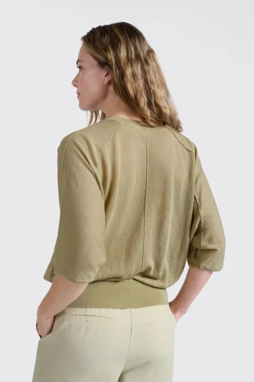 Yaya Jeans & Casuals|Truien & Vesten^Dames sweater groen