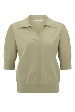 Yaya Jeans & Casuals|Truien & Vesten^Dames sweater groen