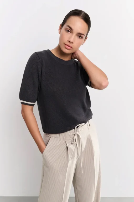 Yaya Jeans & Casuals|Truien & Vesten^Dames sweater paars