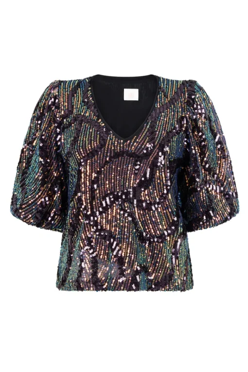 Aaiko Jeans & Casuals|Tops & T-shirts^Dames top blauw