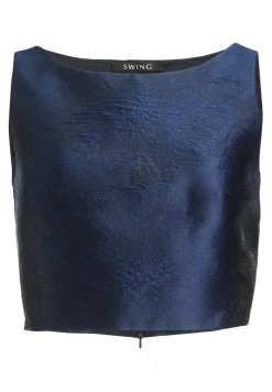 Swing Festive|Tops & T-shirts^Dames top blauw