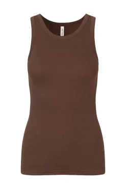 Samsøe Samsøe Jeans & Casuals|Tops & T-shirts^Dames top bruin
