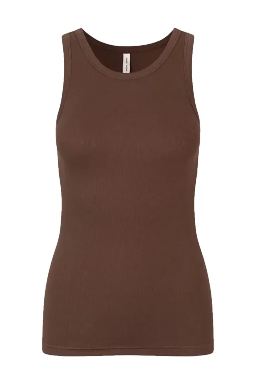 Samsøe Samsøe Jeans & Casuals|Tops & T-shirts^Dames top bruin