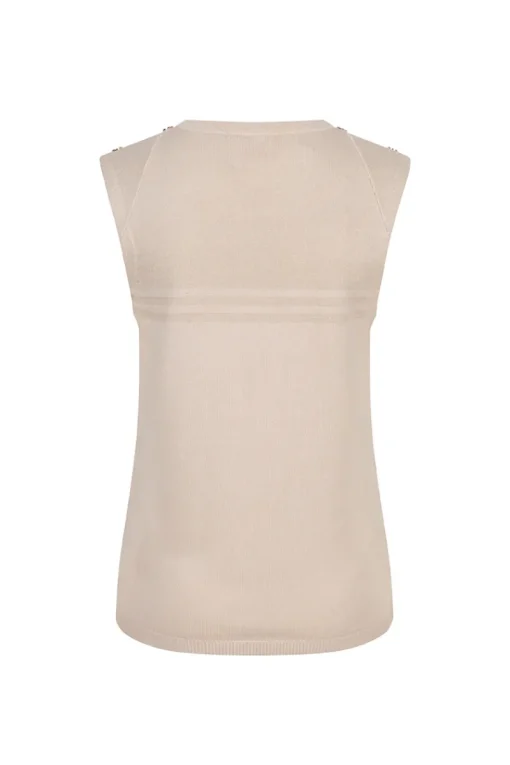 Esqualo Jeans & Casuals|Tops & T-shirts^Dames top ecru