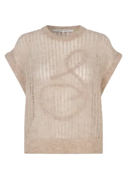 Second Female Jeans & Casuals|Tops & T-shirts^Dames top ecru