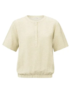 Yaya Jeans & Casuals|Tops & T-shirts^Dames top grijs