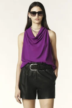 ba&sh Outlet^Dames top paars