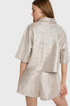 Alix the Label Jeans & Casuals|Tops & T-shirts^Dames top zilver