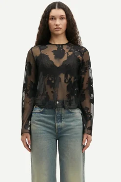 Samsøe Samsøe Jeans & Casuals|Tops & T-shirts^Dames top zwart