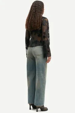 Samsøe Samsøe Jeans & Casuals|Tops & T-shirts^Dames top zwart