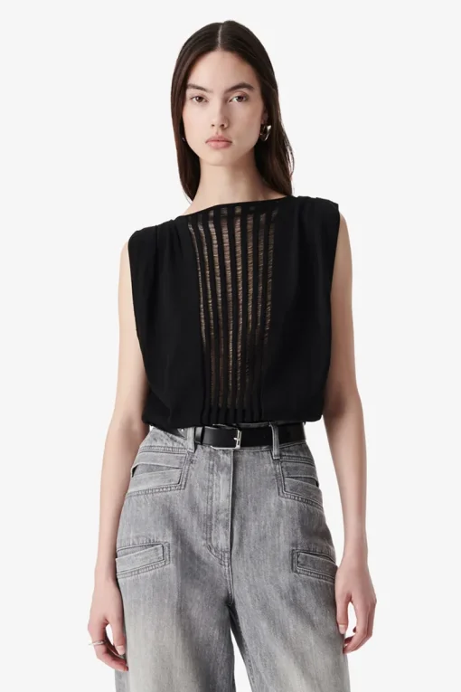 Iro Designer|Tops & T-shirts^Dames top zwart