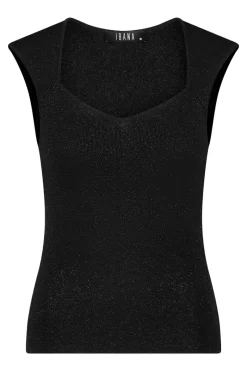 Ibana Designer|Tops & T-shirts^Dames top zwart