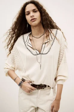 ba&sh Designer|Truien & Vesten^Dames trui ecru