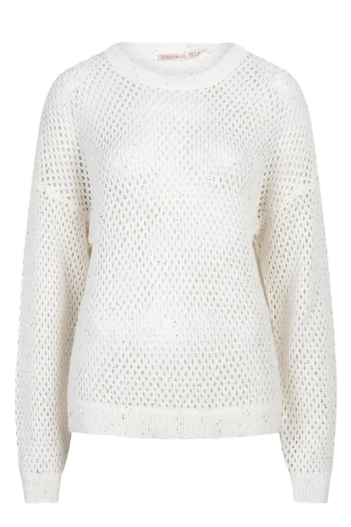 Esqualo Jeans & Casuals|Truien & Vesten^Dames trui ecru