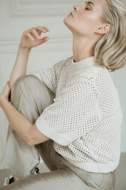 Aimee The Label Modern Classics|Truien & Vesten^Dames trui ecru