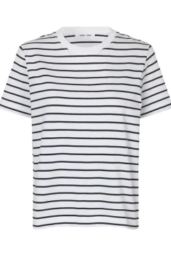 Samsøe Samsøe Jeans & Casuals|Tops & T-shirts^Dames t-shirt korte mouw blauw
