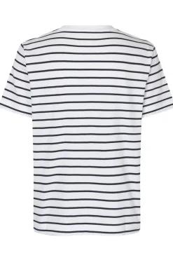 Samsøe Samsøe Jeans & Casuals|Tops & T-shirts^Dames t-shirt korte mouw blauw
