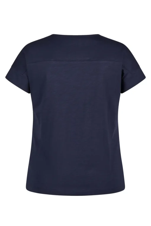 Rabe Modern Classics|Tops & T-shirts^Dames t-shirt korte mouw blauw