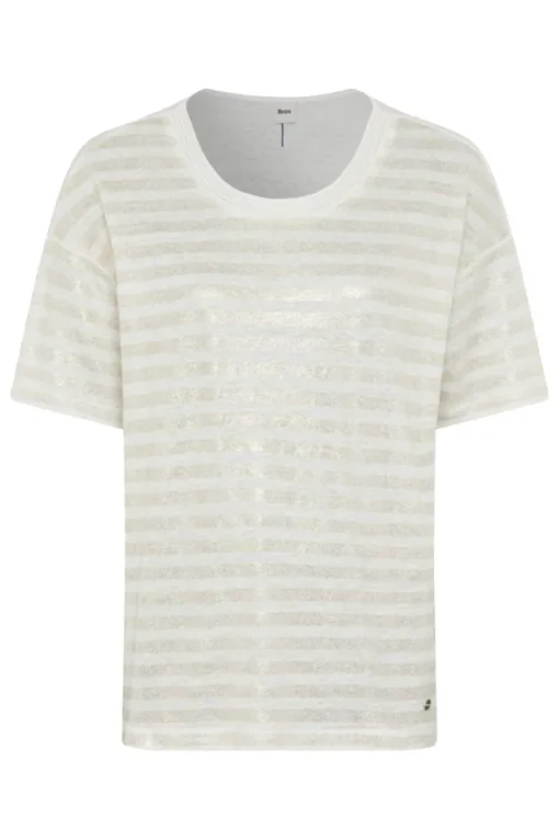Brax Modern Classics|Tops & T-shirts^Dames t-shirt korte mouw bruin