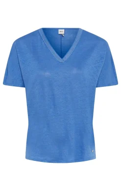Brax Modern Classics|Tops & T-shirts^Dames t-shirt korte mouw blauw