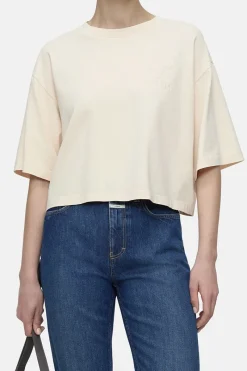 Closed Designer|Tops & T-shirts^Dames t-shirt korte mouw bruin
