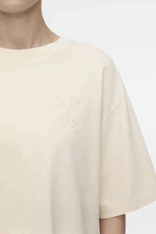 Closed Designer|Tops & T-shirts^Dames t-shirt korte mouw bruin