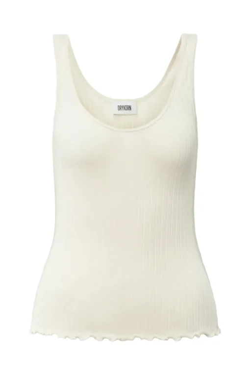 Drykorn Designer|Tops & T-shirts^Dames t-shirt korte mouw bruin