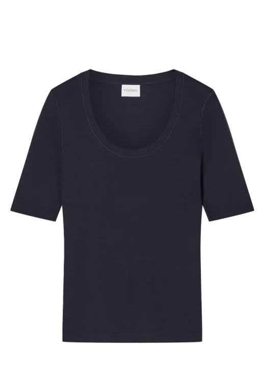 Closed Designer|Tops & T-shirts^Dames t-shirt korte mouw blauw