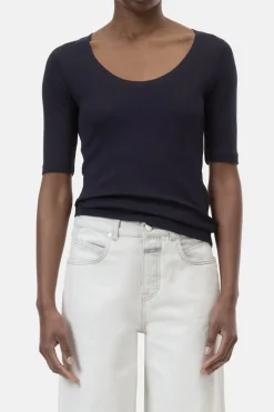 Closed Designer|Tops & T-shirts^Dames t-shirt korte mouw blauw