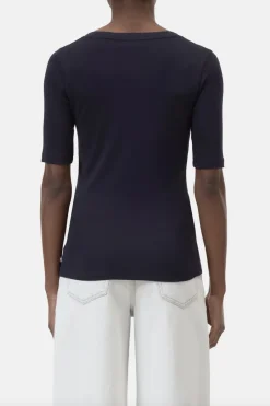 Closed Designer|Tops & T-shirts^Dames t-shirt korte mouw blauw