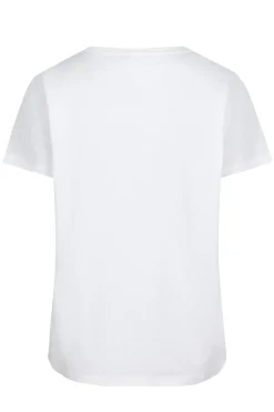 Esqualo Jeans & Casuals|Tops & T-shirts^Dames t-shirt korte mouw ecru