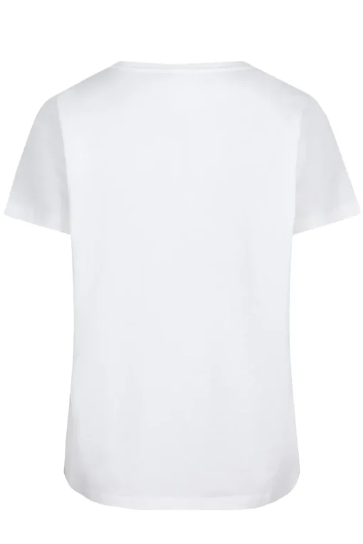 Esqualo Jeans & Casuals|Tops & T-shirts^Dames t-shirt korte mouw ecru