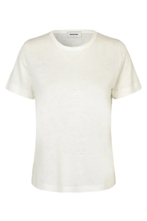 Modström Jeans & Casuals|Tops & T-shirts^Dames t-shirt korte mouw ecru