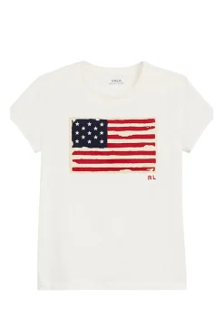 Polo Ralph Lauren Modern Classics|Tops & T-shirts^Dames t-shirt korte mouw ecru