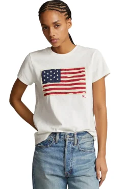 Polo Ralph Lauren Modern Classics|Tops & T-shirts^Dames t-shirt korte mouw ecru