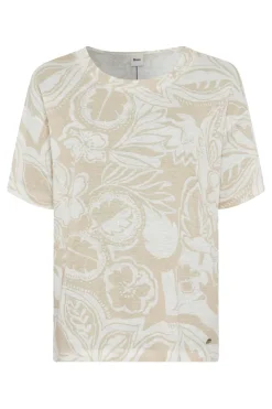 Brax Modern Classics|Tops & T-shirts^Dames t-shirt korte mouw ecru
