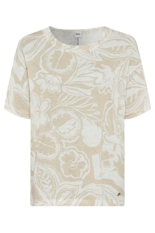 Brax Modern Classics|Tops & T-shirts^Dames t-shirt korte mouw ecru