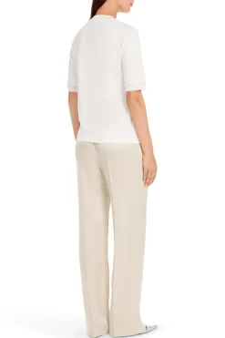 Marc Cain Modern Classics|Tops & T-shirts^Dames t-shirt korte mouw ecru