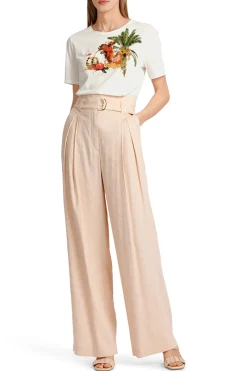 Marc Cain Outlet^Dames t-shirt korte mouw ecru