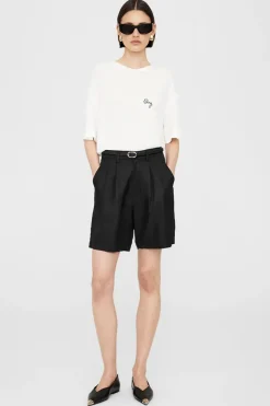 Anine Bing Designer|Tops & T-shirts^Dames t-shirt korte mouw ecru