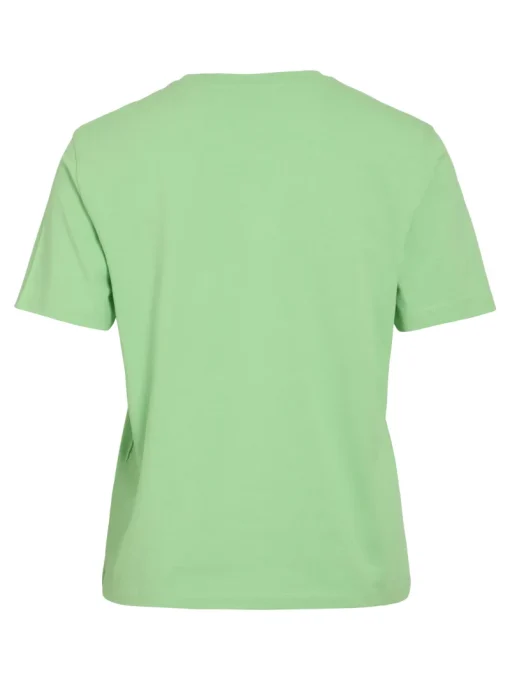 Vila Jeans & Casuals|Tops & T-shirts^Dames t-shirt korte mouw groen