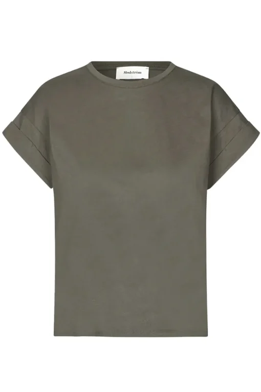 Modström Jeans & Casuals|Tops & T-shirts^Dames t-shirt korte mouw groen