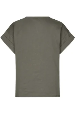 Modström Jeans & Casuals|Tops & T-shirts^Dames t-shirt korte mouw groen