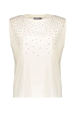 Geisha Jeans & Casuals|Tops & T-shirts^Dames t-shirt korte mouw grijs