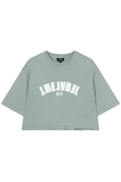 Alix the Label Jeans & Casuals|Tops & T-shirts^Dames t-shirt korte mouw groen